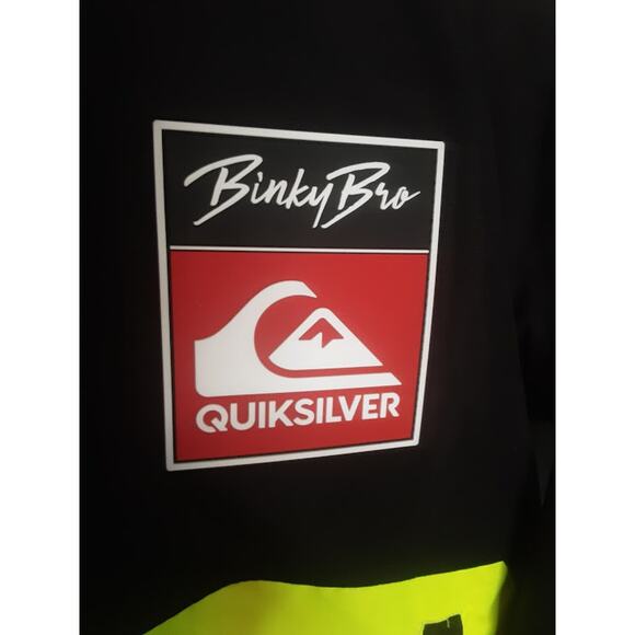 Binky Bro x Quiksilver Powder Club Kids Snow Suit Size 10/M Neon Yellow - Picture 4 of 9